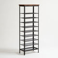 Scaffale portascarpe dalle linee essenziali, colore grigio