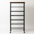 Scaffale portascarpe dalle linee essenziali, colore grigio